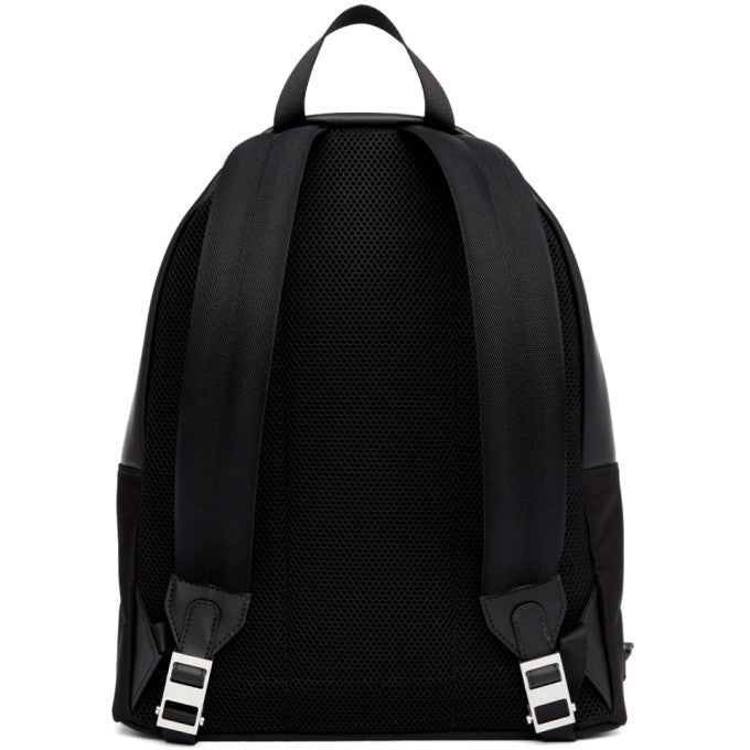 FENDI BLACK AND RED BAG BUGS BACKPACK