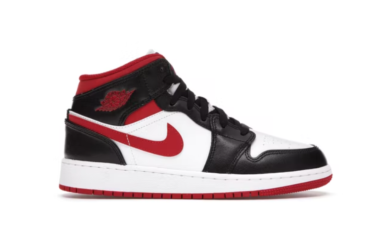 Jordan 1 Mid - Gym Red Black White