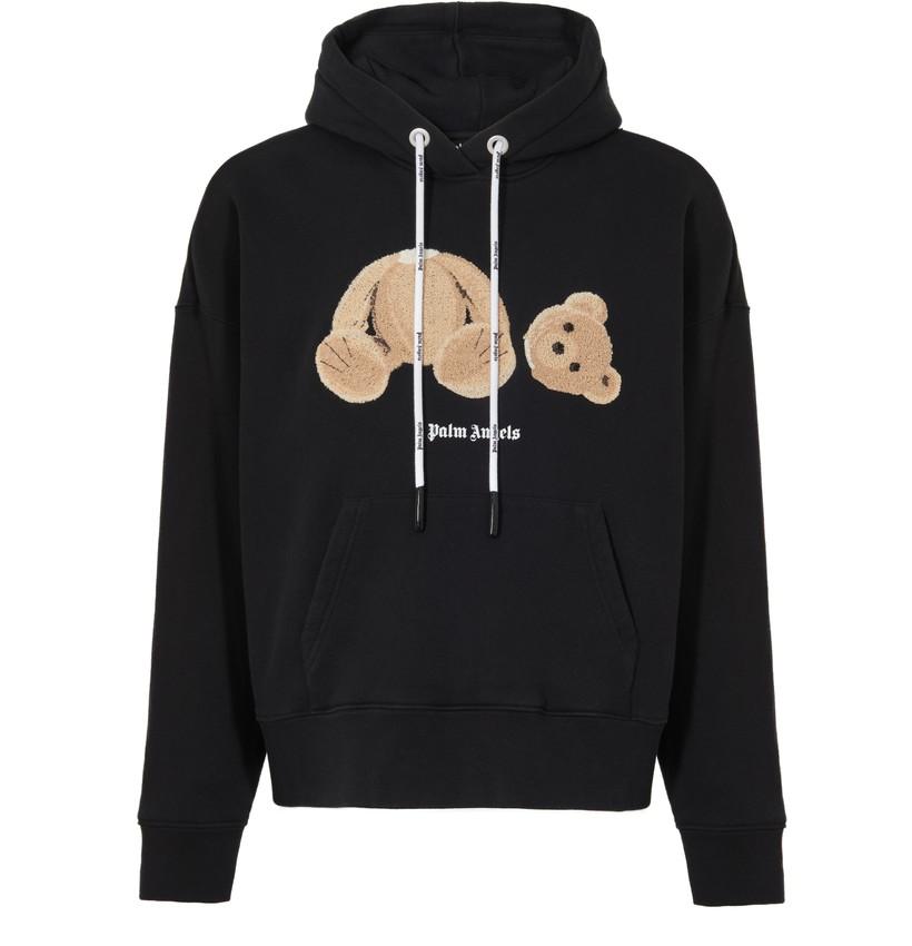 PALM ANGELS KILL BEAR HOODIE - BLACK