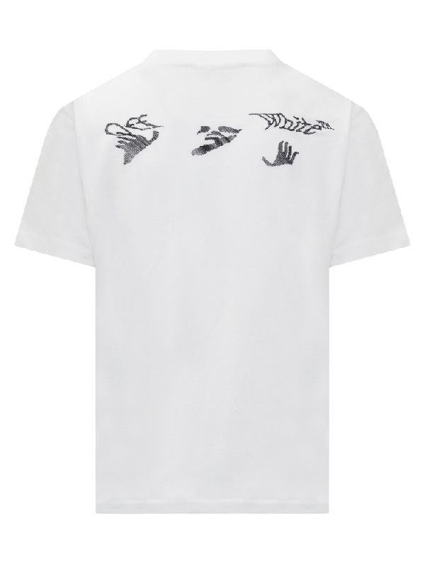 OFF-WHITE DISTORT LOGO SLIM S/S T-SHIRT