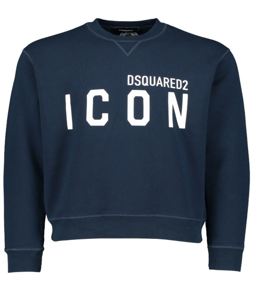 DSQUARED2 ICON LOGO SWEATSHIRT NAVY