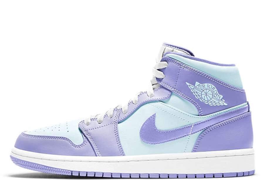 AIR JORDAN 1 MID 'PURPLE AQUA'