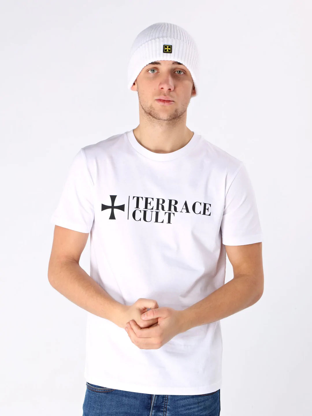 TERRACE CULE CULT X LOGO TEE :: WHITE