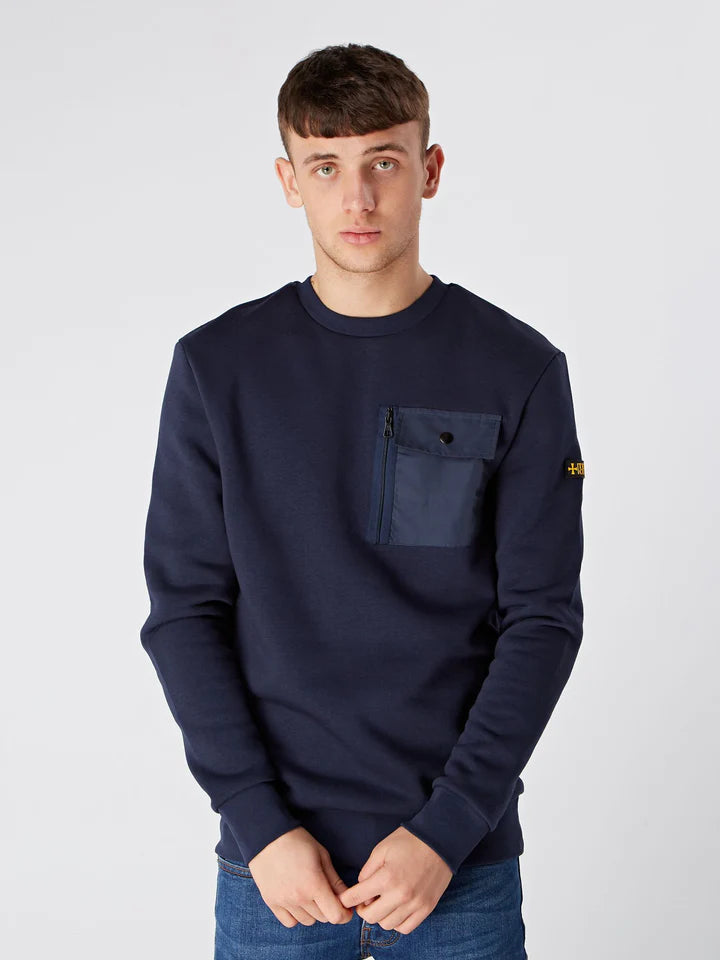 TERRACE CULT POCKET SWEAT :: NAVY