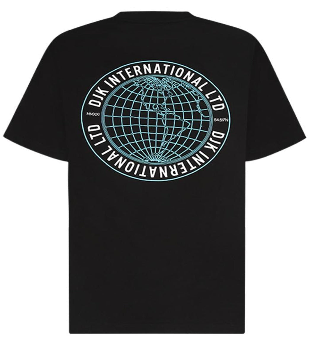 DJK GEO BACK PRINT T-SHIRT BLACK