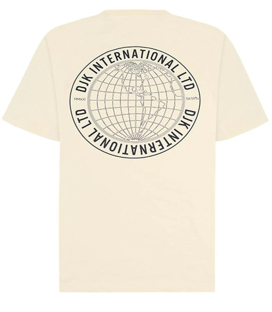 DJK GEO BACK PRINT T-SHIRT CREAM