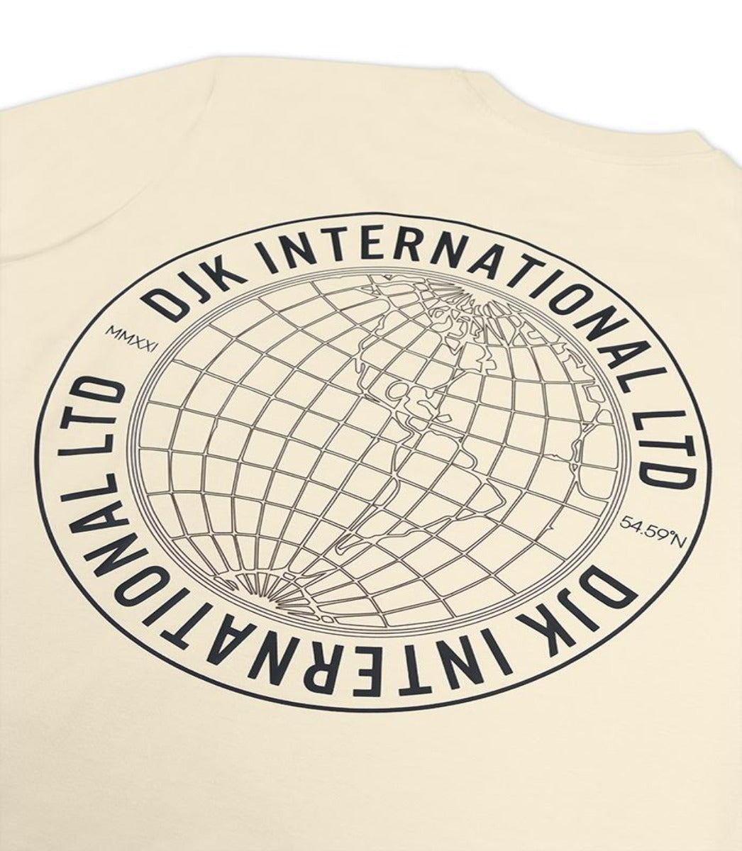 DJK GEO BACK PRINT T-SHIRT CREAM