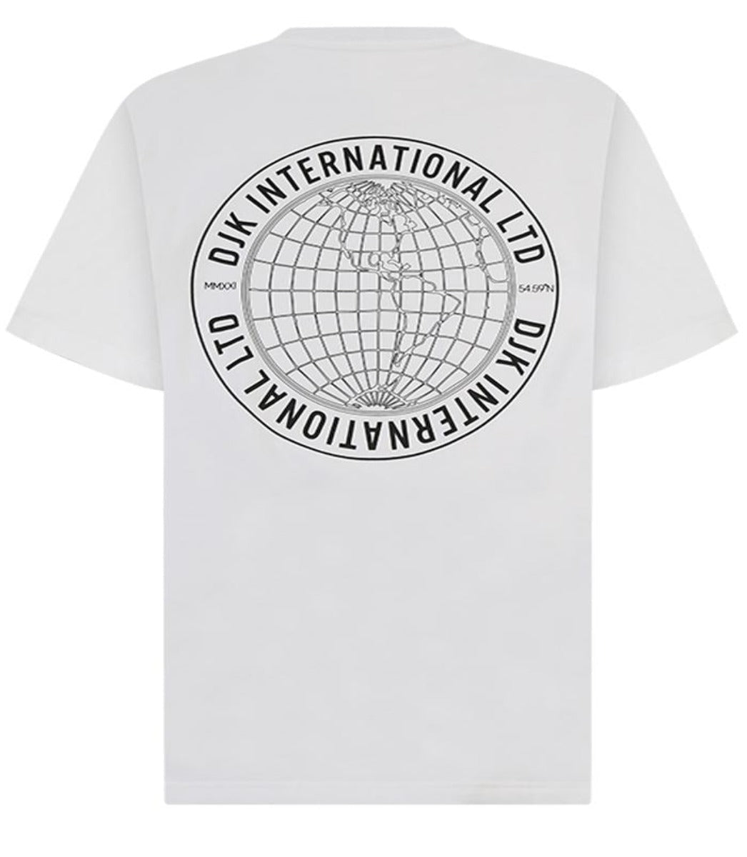 DJK GEO BACK PRINT T-SHIRT WHITE