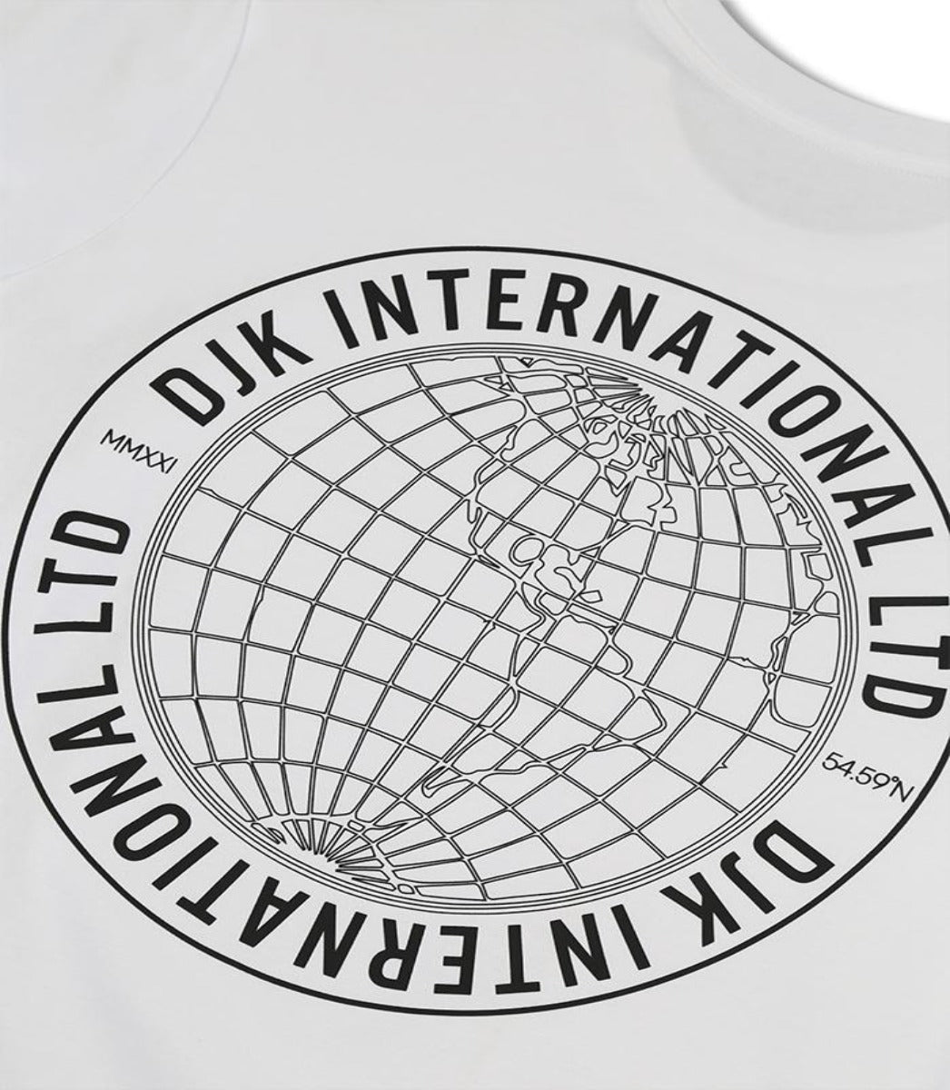 DJK GEO BACK PRINT T-SHIRT WHITE