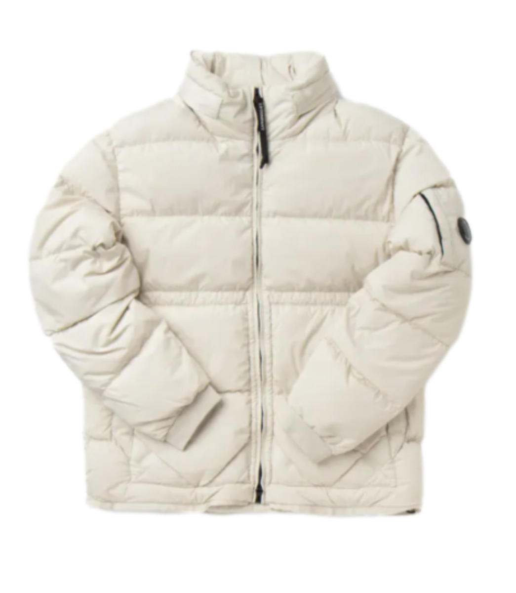 C.P. COMPANY NYCRA-R DOWN JACKET SANDSHELL