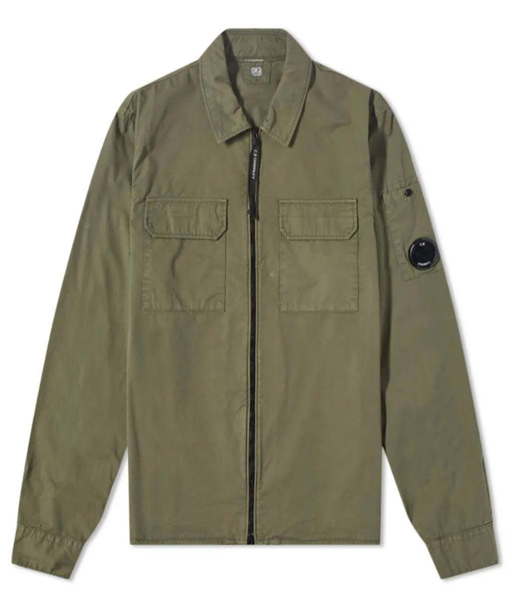 C.P. COMPANY 2 POCKET ARM LENS ZIP OVERSHIRT