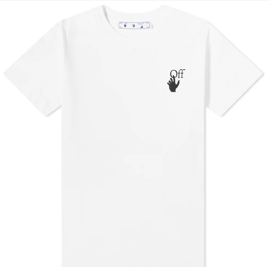 OFF-WHITE SLIM BUBBLE ARROW TEE WHITE