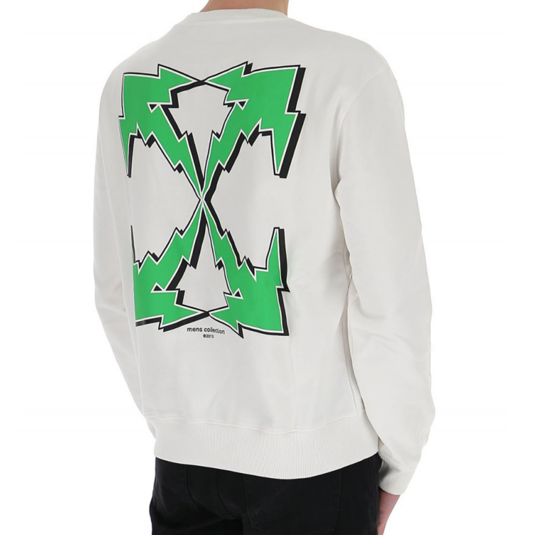 OFF WHITE ARROWS-MOTIF SWEATER IN WHITE