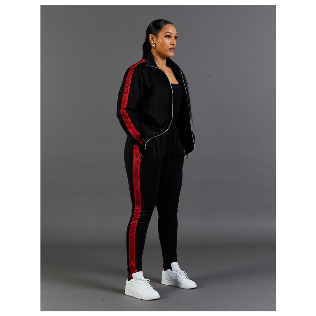 CIRCA VIVENDI TRACKSUIT - BLACK / RED