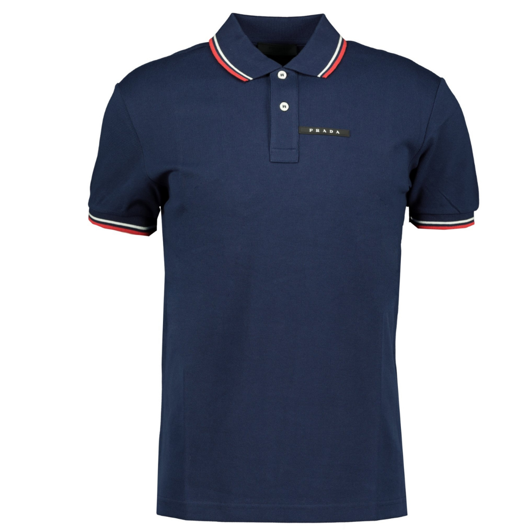 PRADA SHORT SLEEVE POLO NAVY