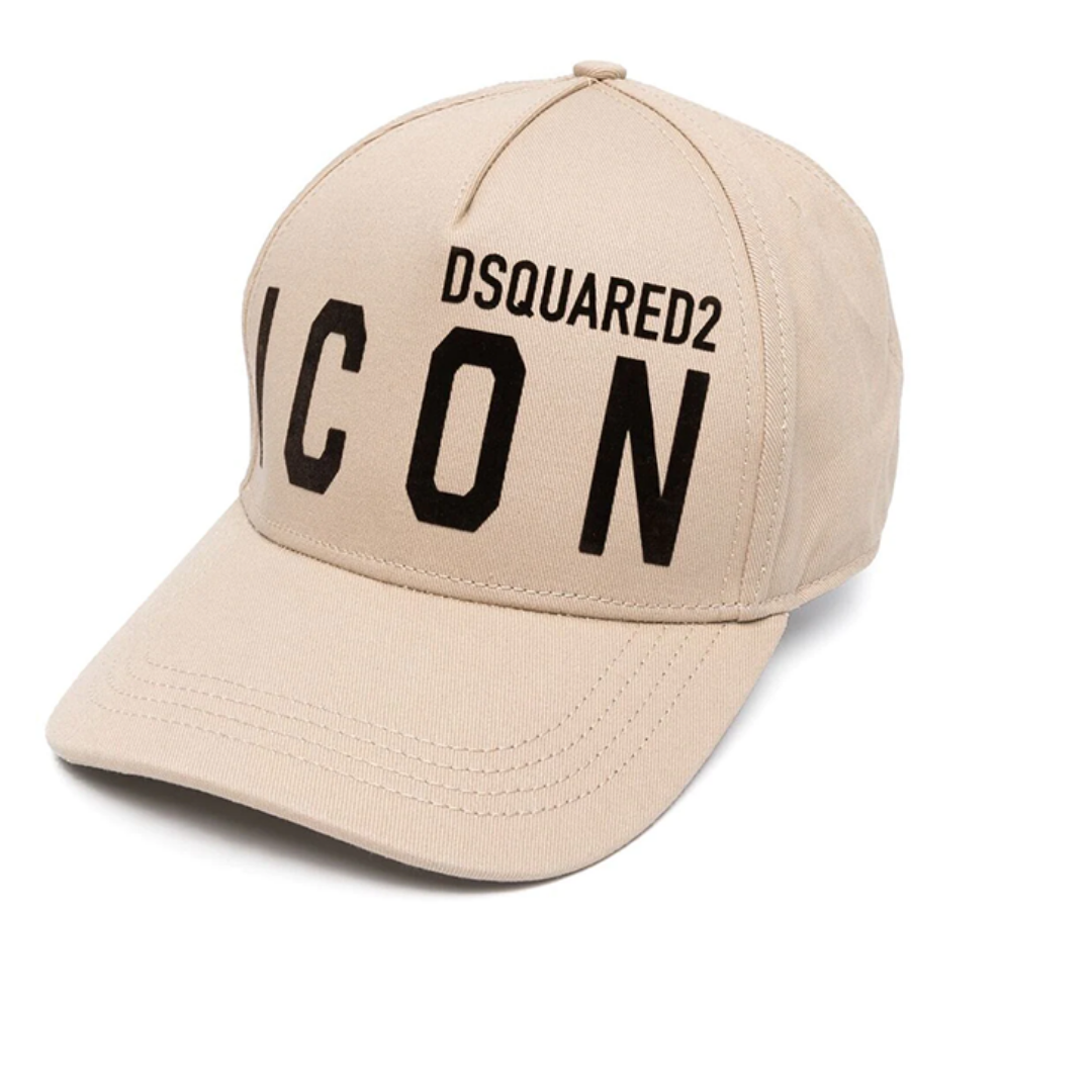 DSQUARED2 ICON CAP IN BEIGE