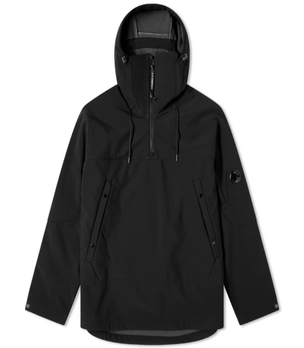 C.P. COMPANY SOFT SHELL POPOVER HOODIE