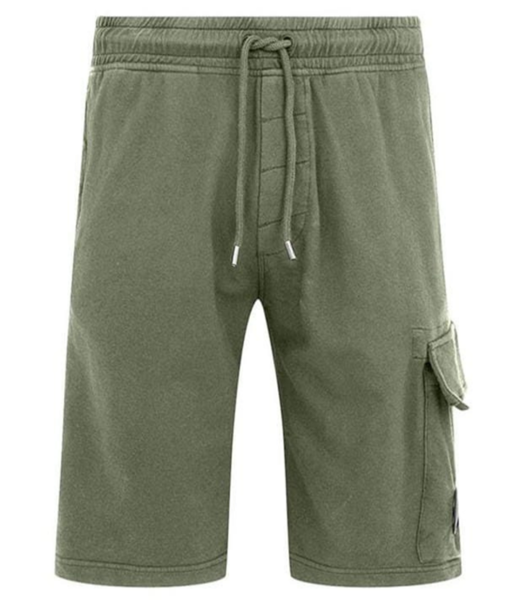 CP COMPANY LENS FLEECE SHORTS