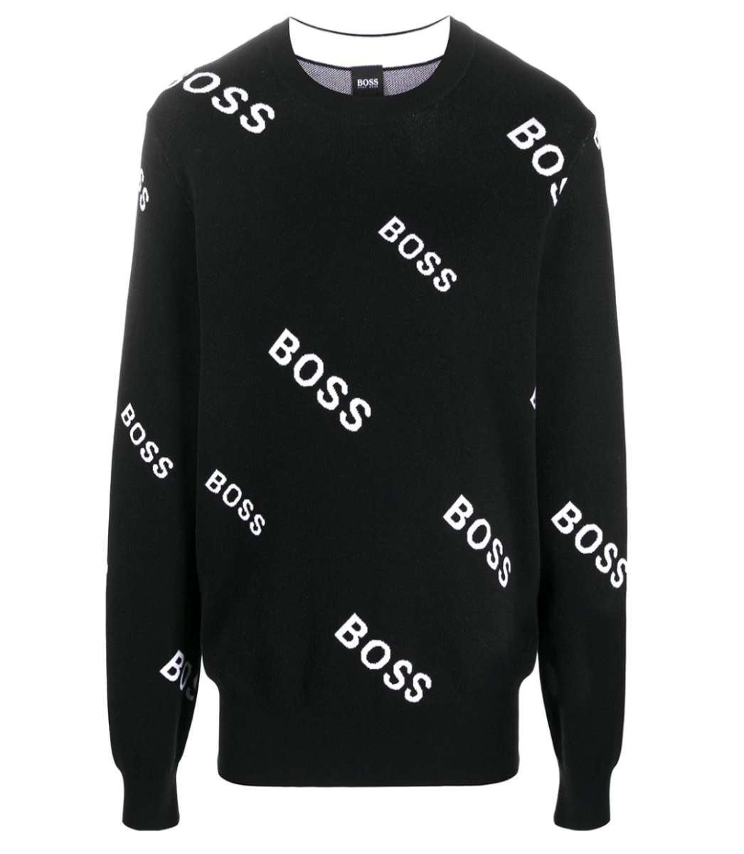 BOSS JUMPER BLACK AND WHITE BOSS