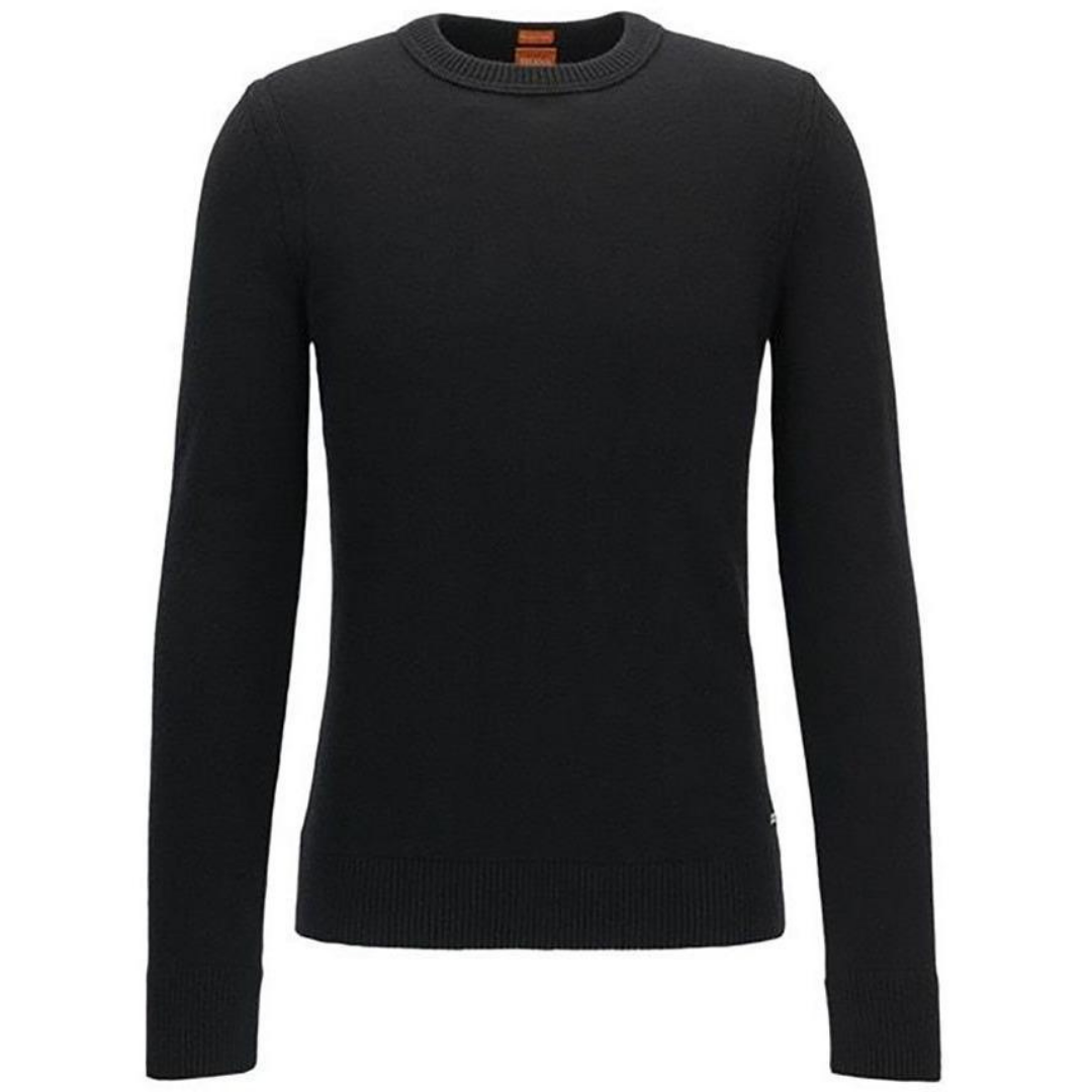 HUGO BOSS -SWEATER ITALIAN YARN-BLACK