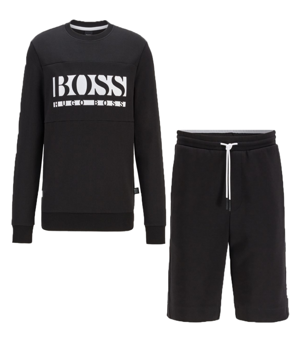 Hugo boss short tracksuit discount