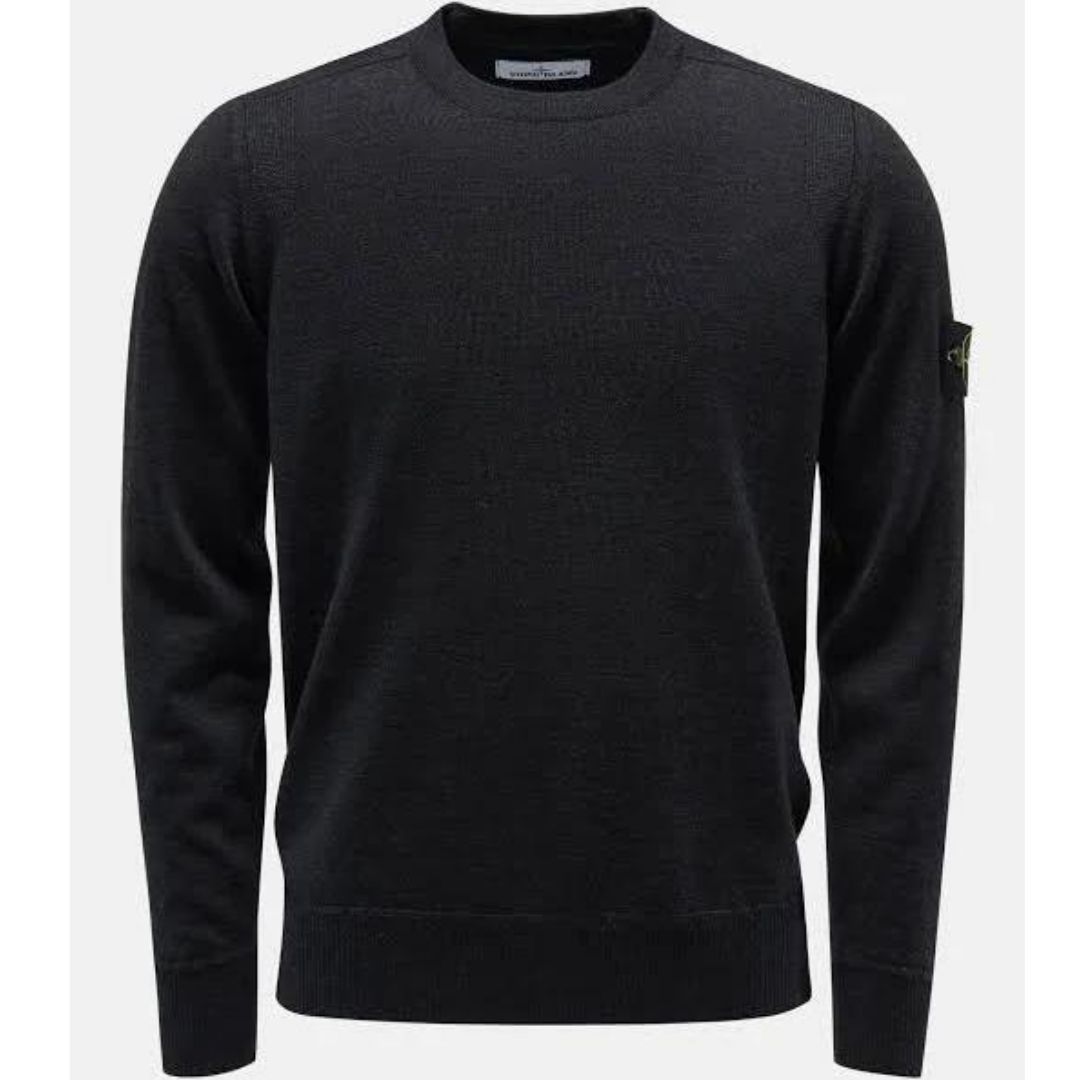 STONE ISLAND WOOL CHARCOAL JUMPER