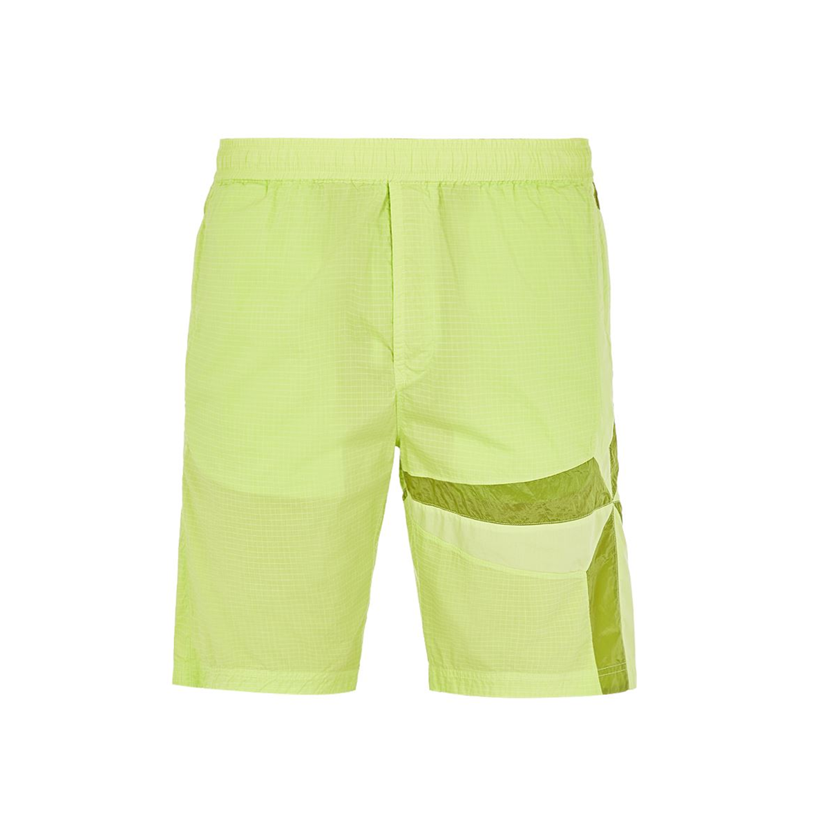 STONE ISLAND NYLON 'STAR INLAY' SHORTS IN YELLOW