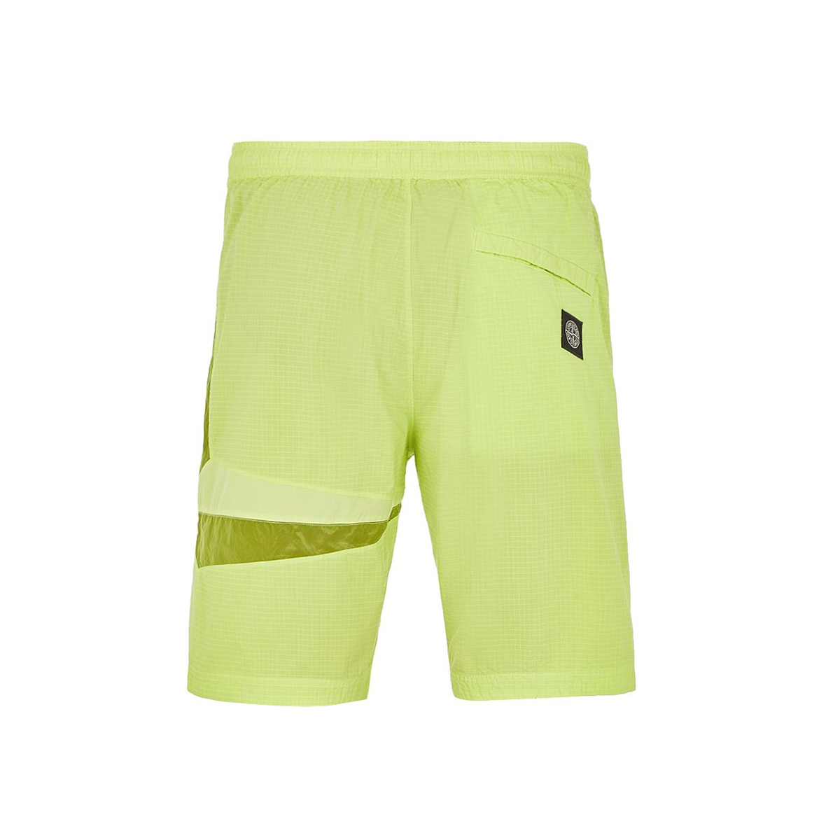 STONE ISLAND NYLON 'STAR INLAY' SHORTS IN YELLOW