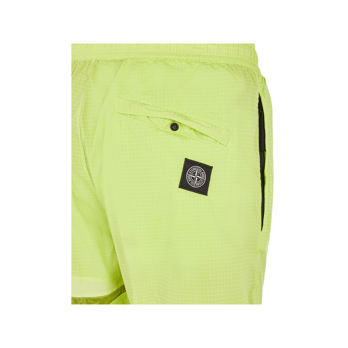 STONE ISLAND NYLON 'STAR INLAY' SHORTS IN YELLOW