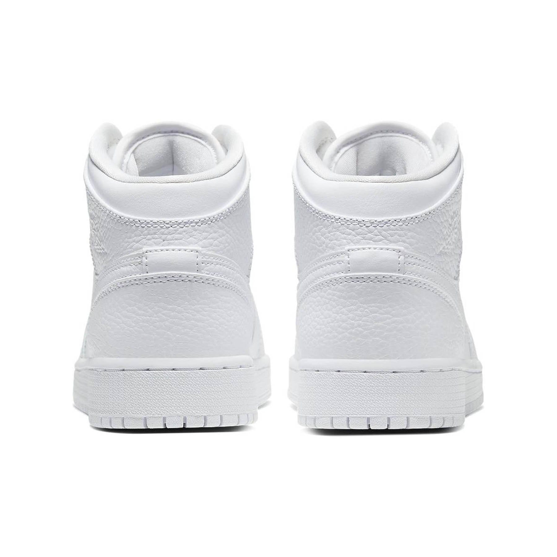 AIR JORDAN 1 MID TRIPLE WHITE