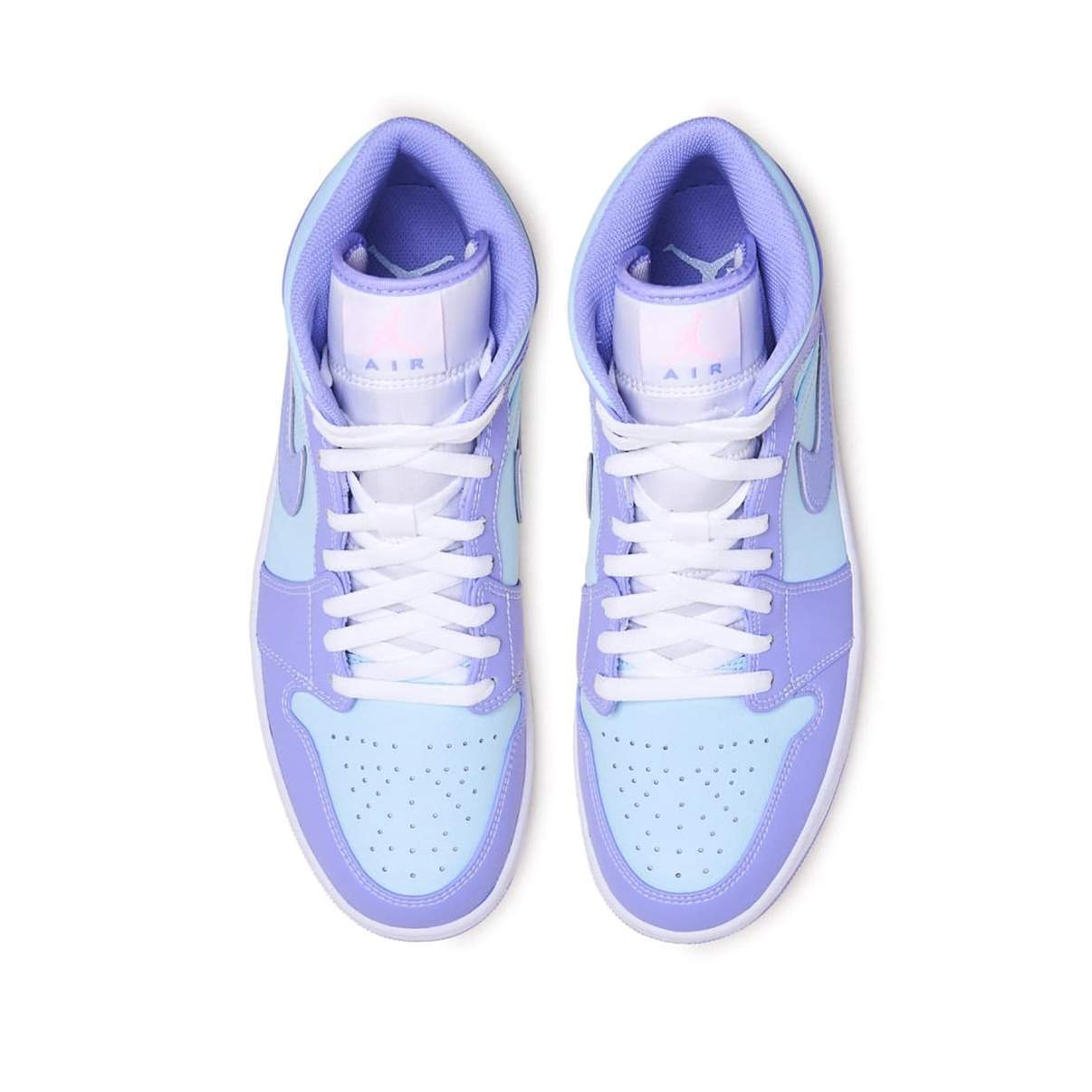AIR JORDAN 1 MID 'PURPLE AQUA'