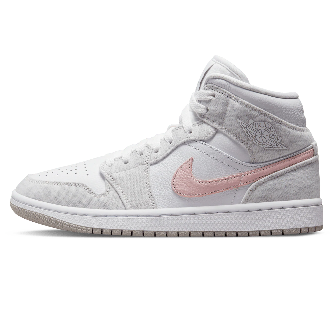 AIR JORDAN 1 MID SE WMNS 'WHITE LIGHT IRON ORE'