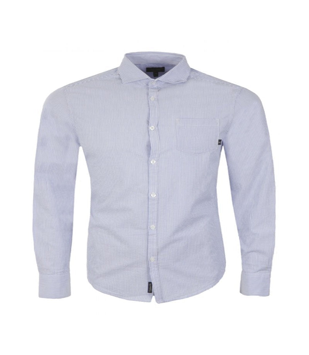 EMPORIO ARMANI LONGSLEEVE SHIRT STRIPE BLUE