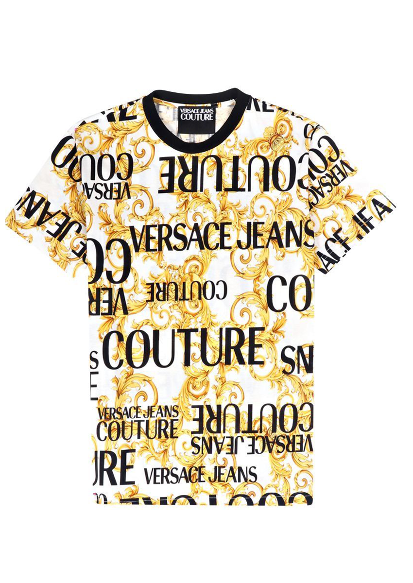 VERSACE JEANS COUTURE PRINT SPROUS BAROQUE WHITE