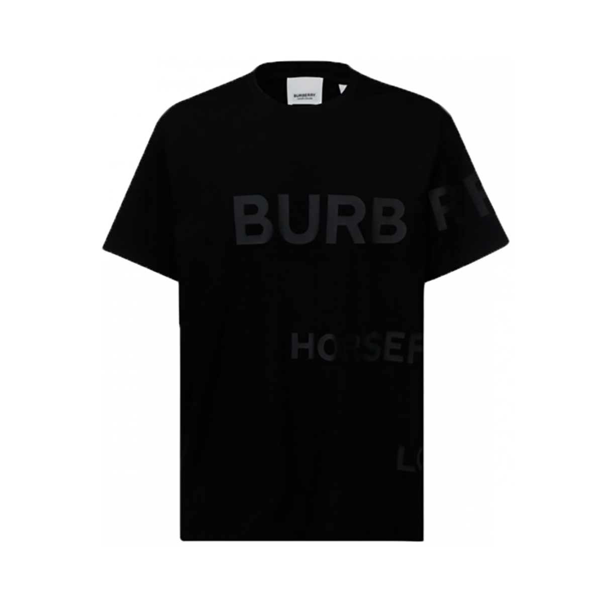 BURBERRY HORSEFERRY PRINT COTTON OVERSIZE T SHIRT IN BLACK Coke Lab