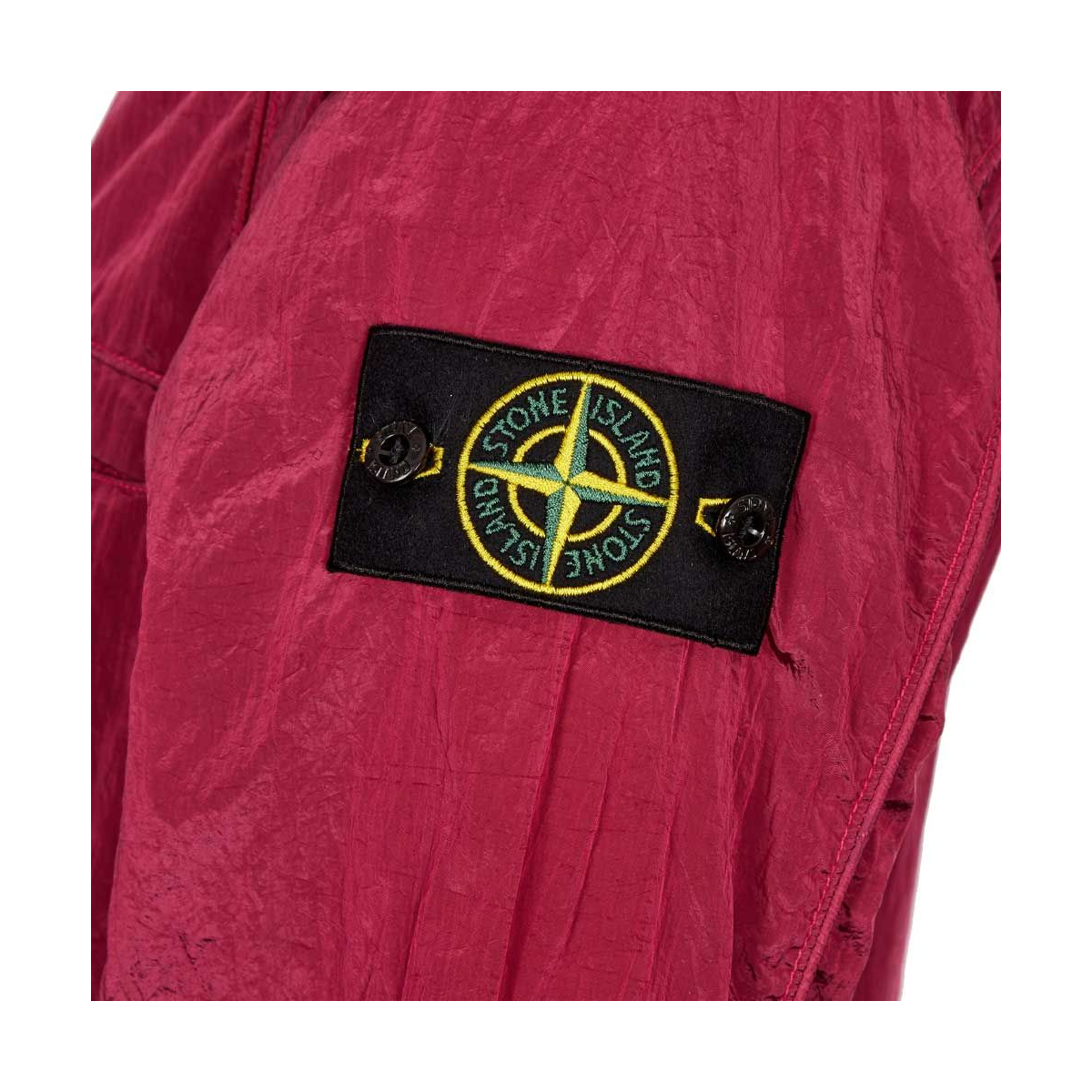 STONE ISLAND NYLON METAL OVERSHIRT IN BURGUNDY