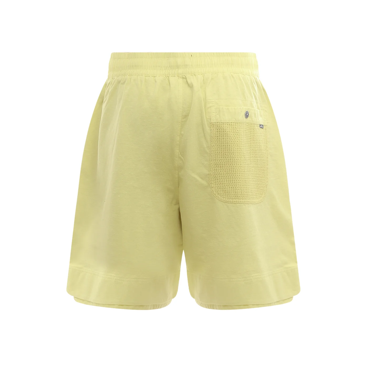 STONE ISLAND SHADOW PROJECT HEAVY SPECKLED SHORT IN LEMON