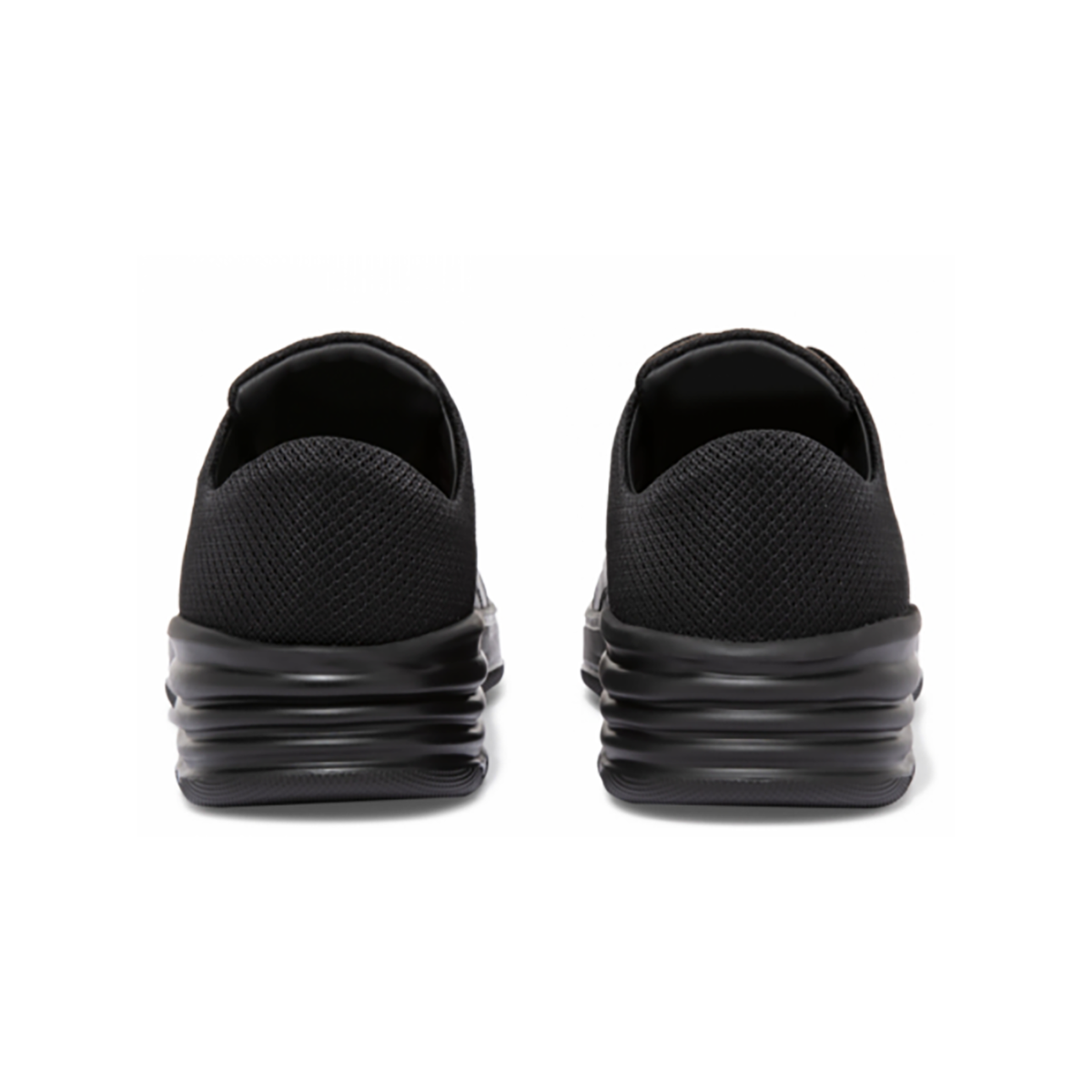 FENDI FF LEATHER TRAINER IN BLACK