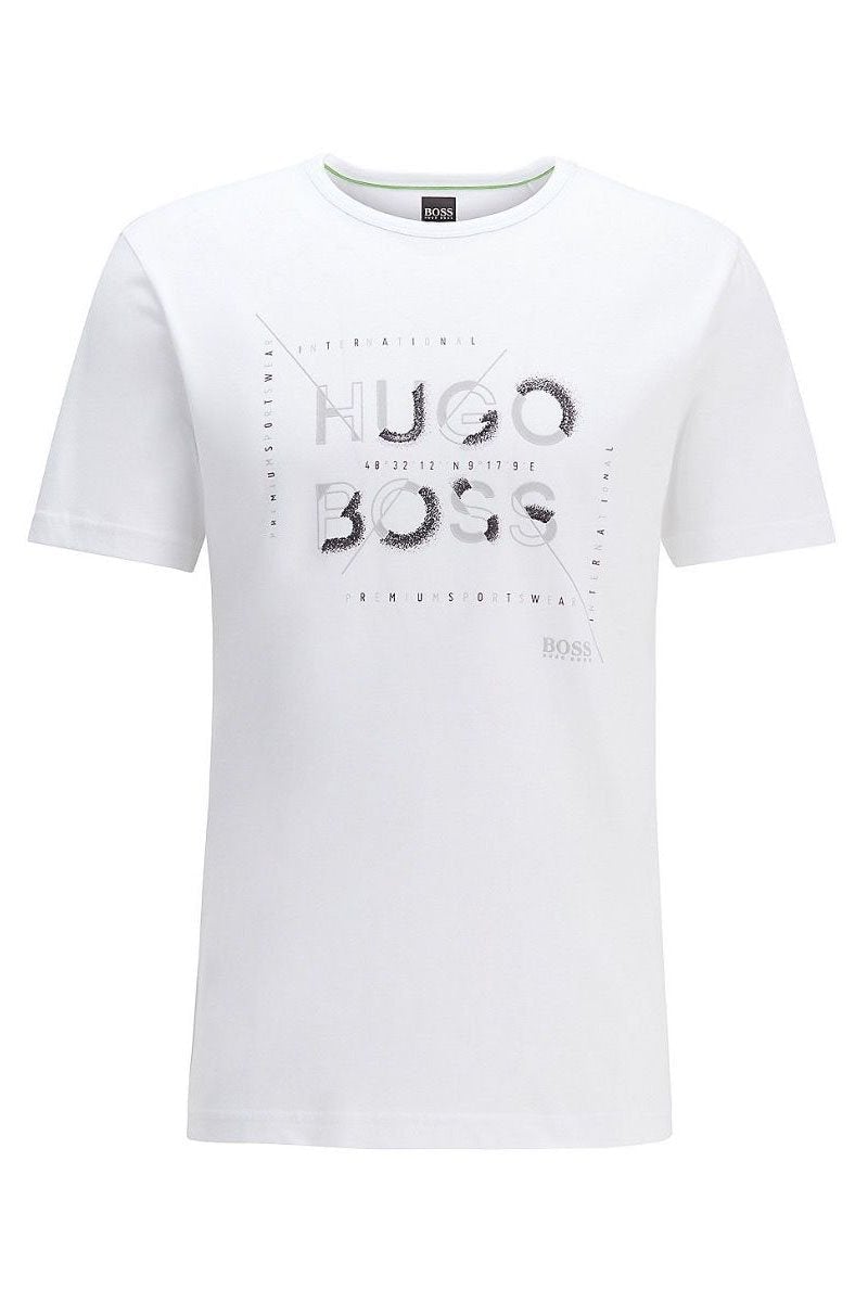 HUGO BOSS T-SHIRT WHITE GREY