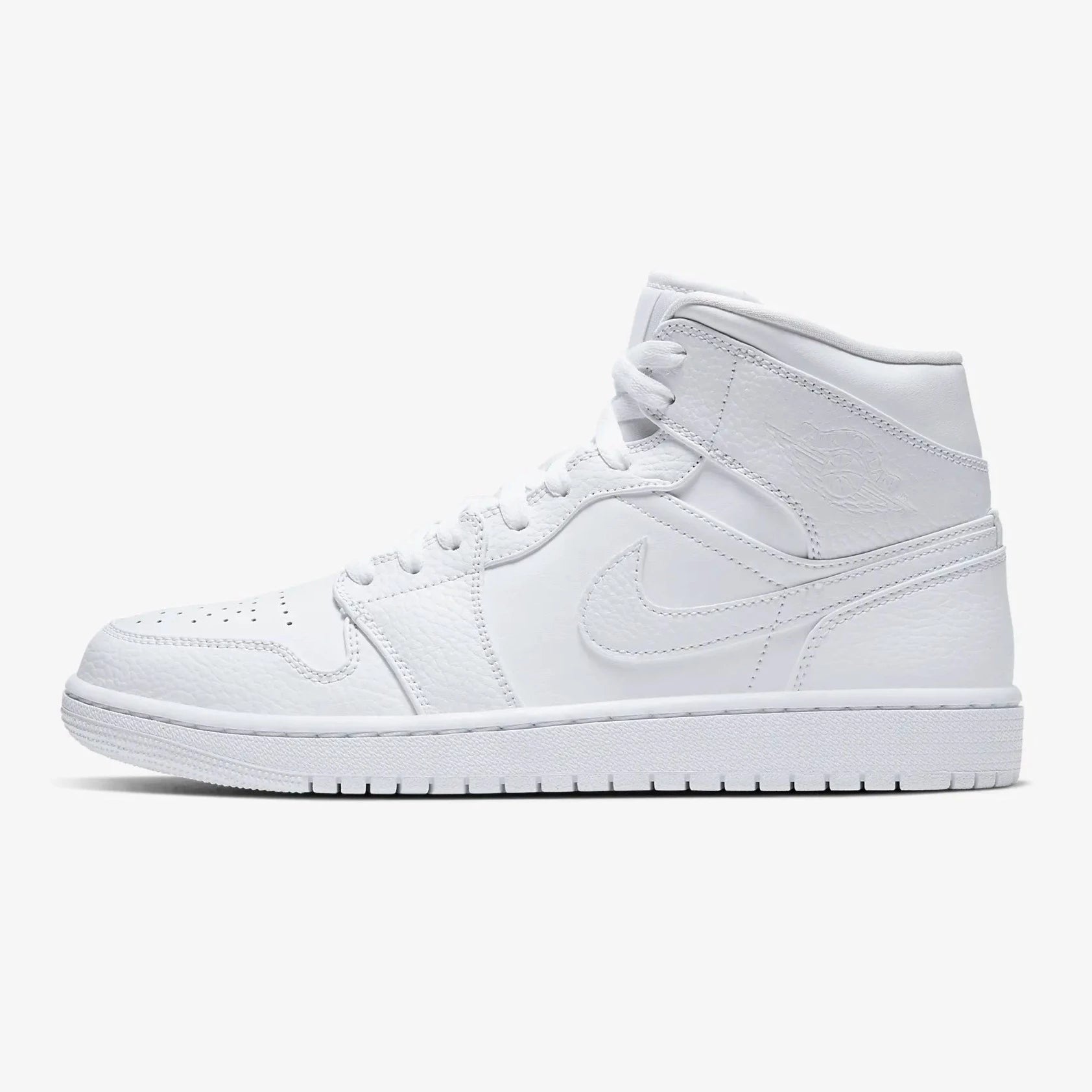 AIR JORDAN 1 MID TRIPLE WHITE