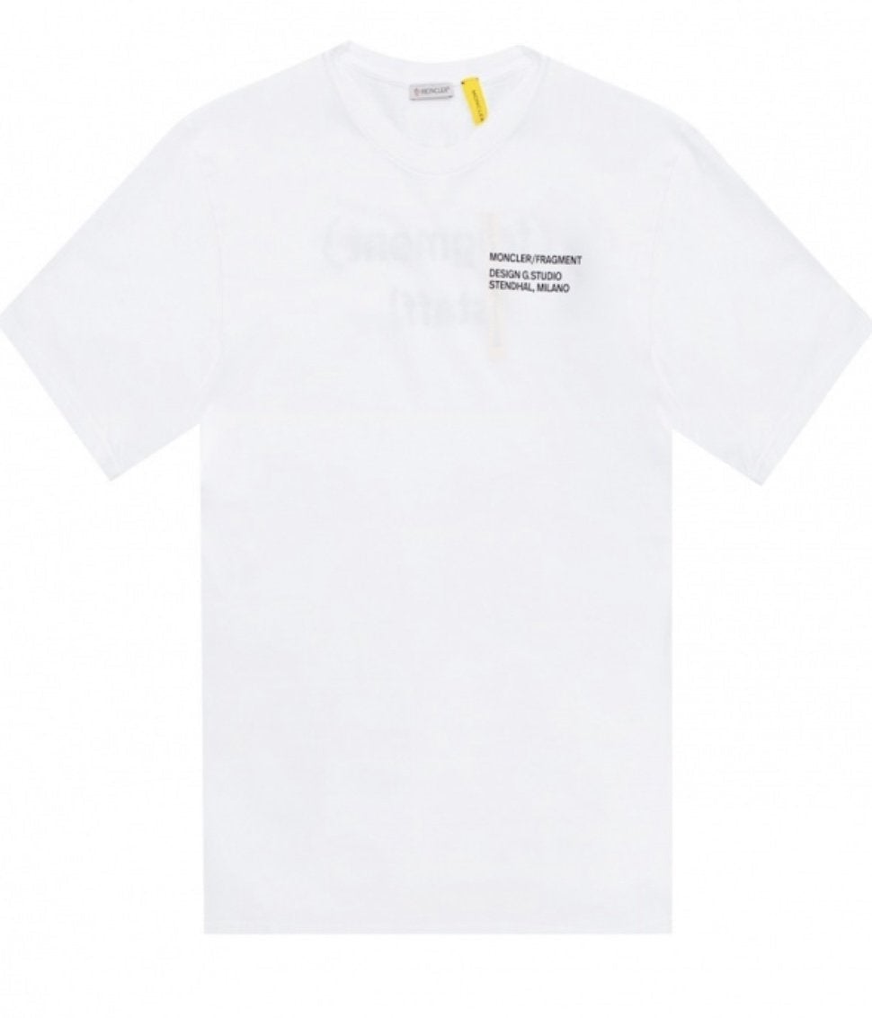 MONCLER FRAGMENT STAFF T-SHIRT WHITE