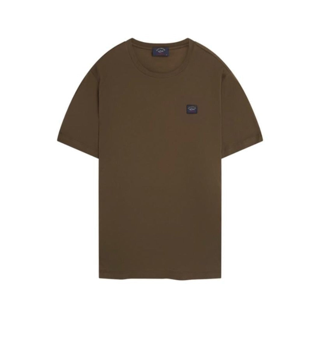 PAUL & SHARK T-SHIRT SMALL LOGO-KHAKI