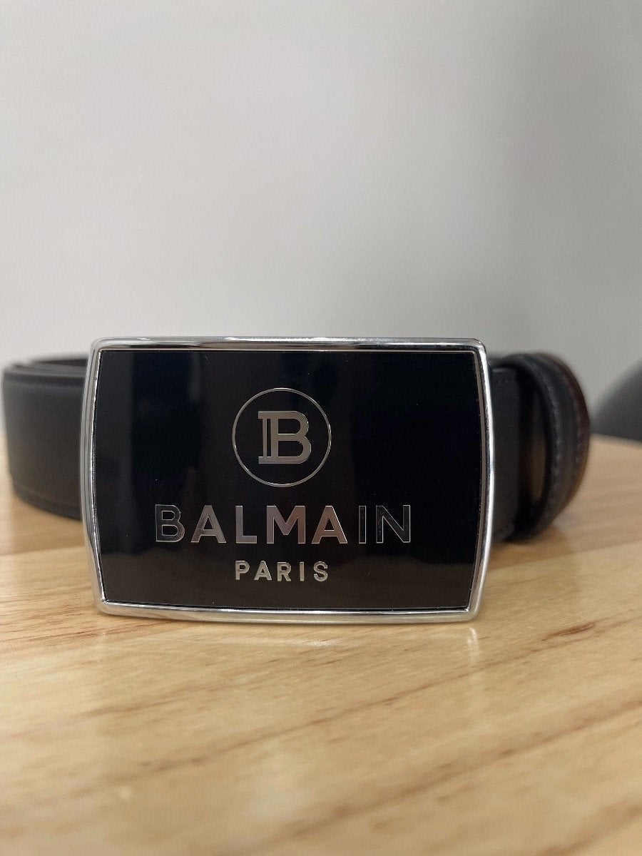 BALMAIN BLACK-BROWN REVERSIBLE BELT