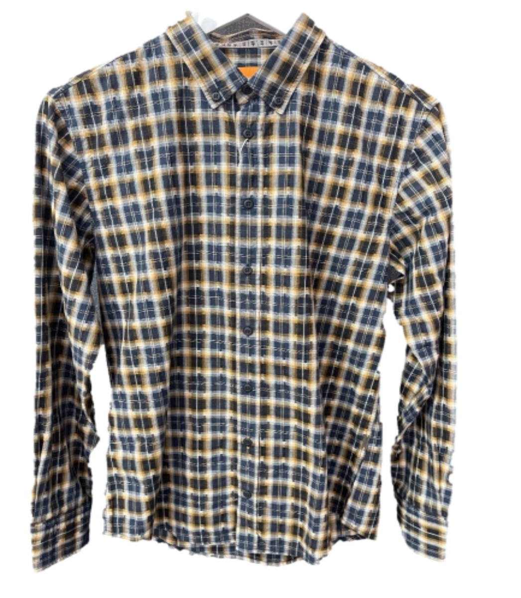 BOSS ORANGE CHECKERED SHIRT