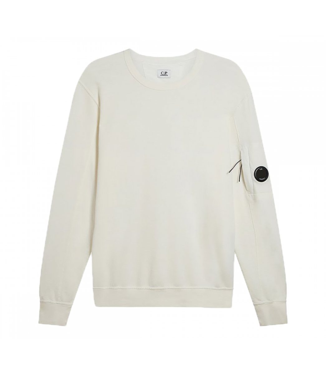 CP COMPANY CREW NECK WHITE