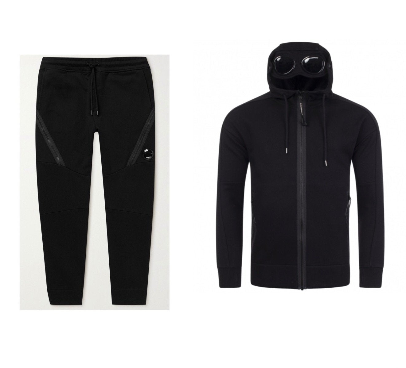 CP COMPANY BLACK ZIP TRACKSUIT