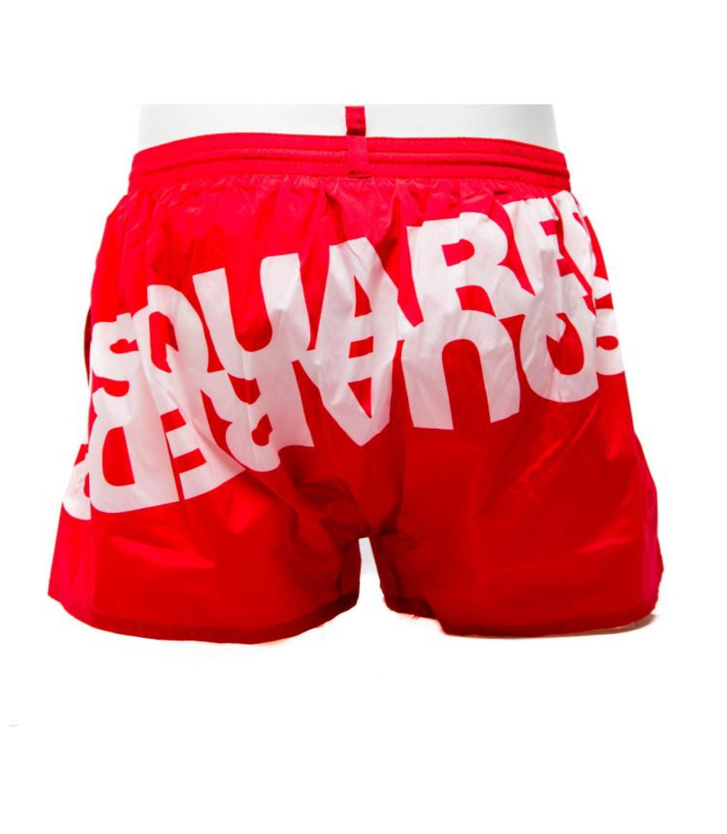 DSQUARED2 - LOGO PRINT SHORTS - RED