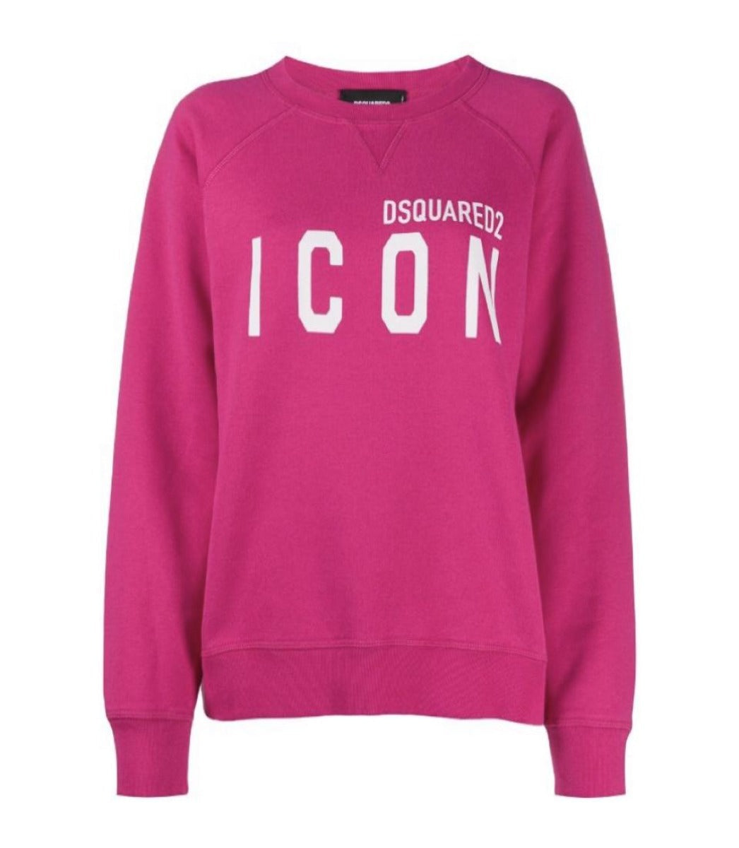 DSQUARED2 ICON OVERSIZED SWEATER PINK