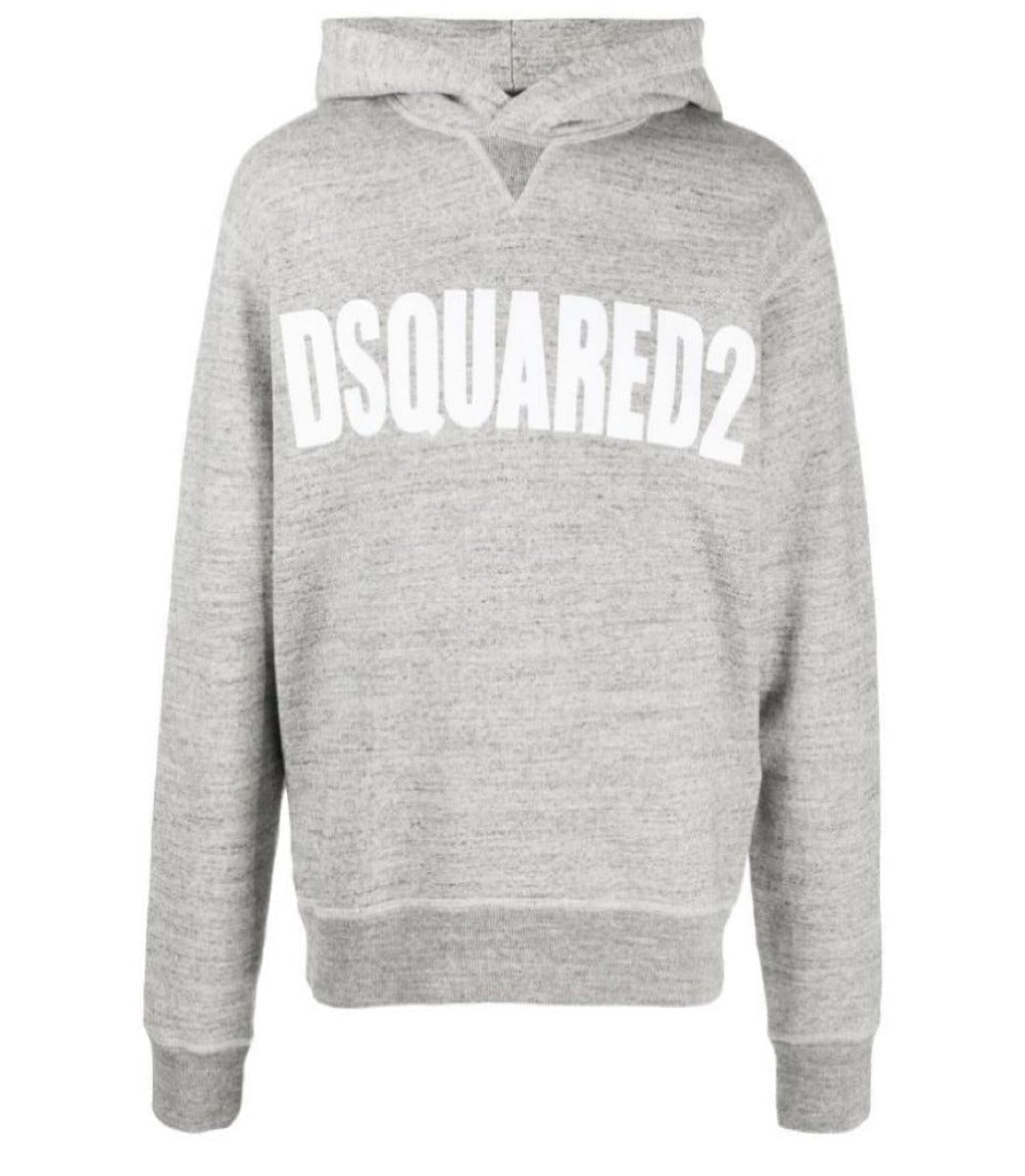 DSQUARED2 ICON HOODIE GREY-WHITE