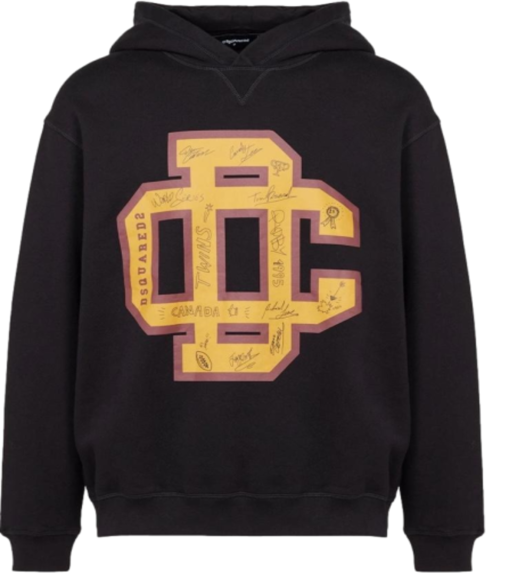 DSQUARED2 VARSITY GRAFFITI HOODIE